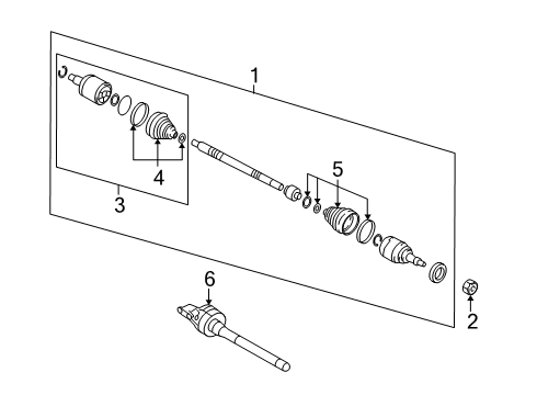 2018 Hyundai Tucson Drive Axles - Front Shaft Assembly-Drive, RH Diagram for 49501-D3140