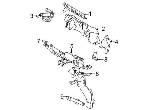 2020 BMW 228i xDrive Gran Coupe Turbocharger & Components BRACKET, AIR-DISCHARGE DUCT Diagram for 11658605500