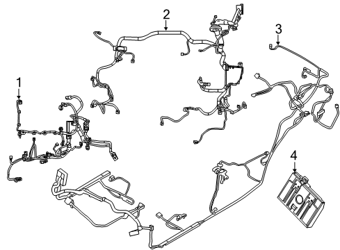 2015 Ford Fiesta Anti-Theft Components Engine Harness Diagram for D2BZ-12A581-R