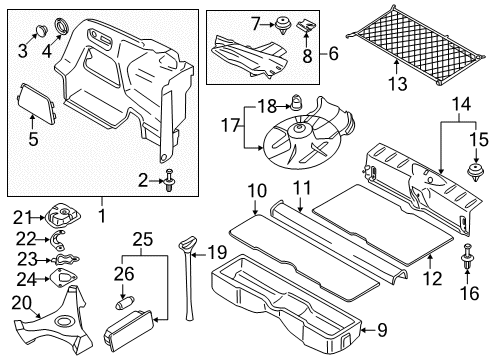 2015 Mini Cooper Bulbs Clamp Diagram for 07142756907