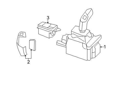 2017 BMW X6 Switches Gear Selector Switch Diagram for 61316832383