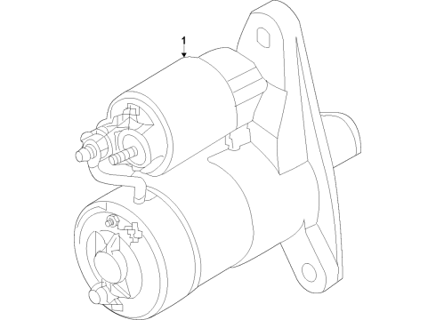 2020 Nissan Rogue Sport Starter Motor Assy-Starter Diagram for 23300-4BB0B