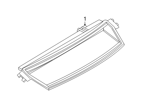 2005 BMW 330i High Mount Lamps Third Stoplamp Diagram for 63257219086