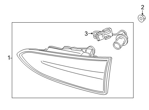 2019 Hyundai Santa Fe Tail Lamps Lamp Assembly-Rear Comb Inside, RH Diagram for 92404-S2100