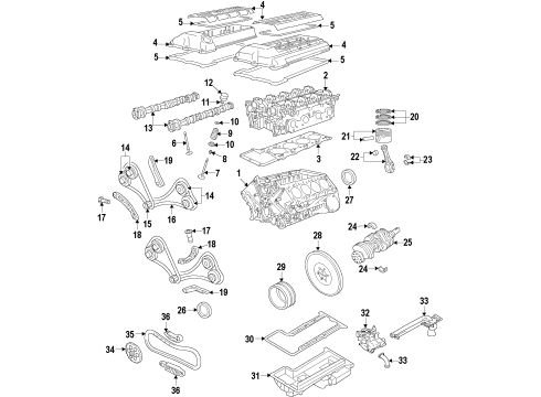2010 BMW M3 Engine Parts, Mounts, Cylinder Head & Valves, Camshaft & Timing, Oil Pan, Oil Pump, Crankshaft & Bearings, Pistons, Rings & Bearings, Variable Valve Timing Cylinder Head Cover Diagram for 11127848153