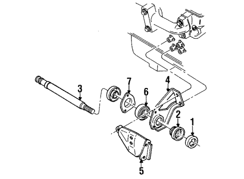 1994 Chevrolet Cavalier Intermediate Shaft Front Wheel Hub Diagram for 26016069