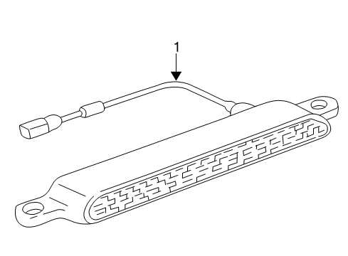 2005 Toyota Corolla High Mount Lamps High Mount Lamp Diagram for 81570-12361