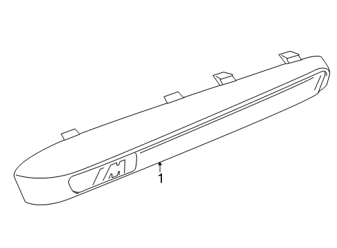 2012 BMW X6 Side Repeater Lamps M Trim Element/Side Turn Indicator, Right Diagram for 51657207174