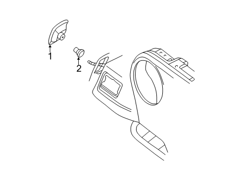 2004 Jeep Wrangler Side Marker Lamps Lamp-Side Marker Diagram for 55155629AC