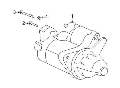 2022 Honda Civic Starter STARTER MOTOR ASSY Diagram for 31200-64A-A01