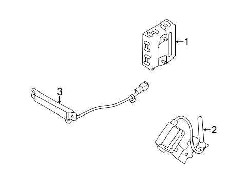 2013 Kia Forte Keyless Entry Components Module Assembly-Smart Key Diagram for 954101M200