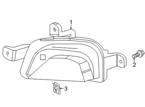 2021 Buick Encore GX Signal Lamps LAMP ASM-FRT T/SIG Diagram for 42716021