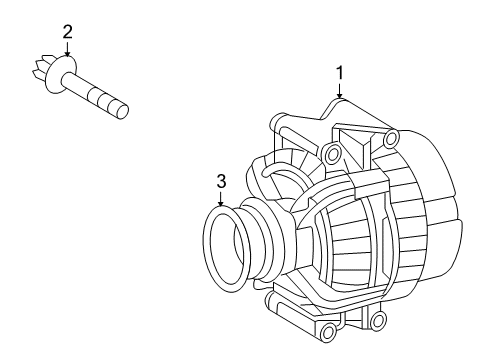 2005 Dodge Sprinter 2500 Alternator Regulator-ALTERNATOR Diagram for 68078956AA