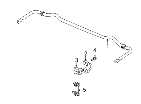 2004 Honda S2000 Stabilizer Bar & Components - Rear Bolt-Washer (10X20) Diagram for 93402-10020-08