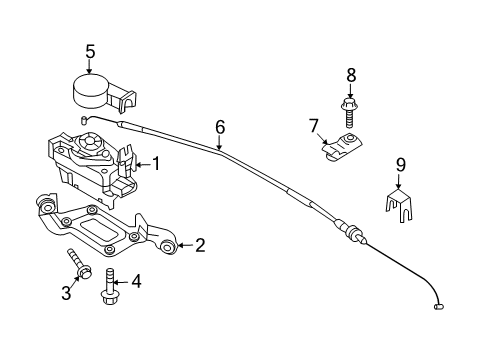 2009 Hyundai Elantra Cruise Control System Bolt Diagram for 11300-06256-B