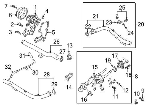 2019 Kia K900 Powertrain Control Engine Ecm Control Module Diagram for 391243LLN0