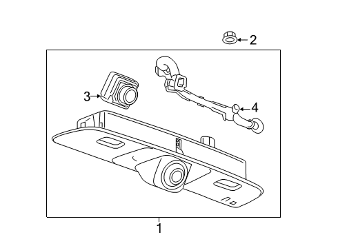 2020 Chevrolet Blazer Parking Aid Nozzle Diagram for 84233743