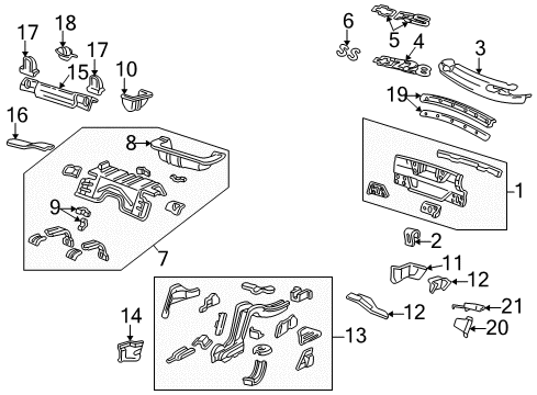 2002 Chevrolet Camaro Rear Body Panel Asm-Rear Compartment <Use 1C4J Diagram for 10418823