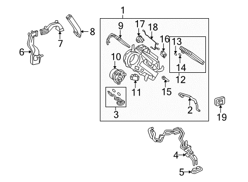 2010 Toyota Highlander Automatic Temperature Controls Hose & Tube Assembly Diagram for 88710-0E080