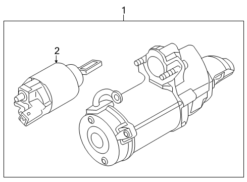 2010 BMW 750Li Starter Starter Diagram for 12417556131