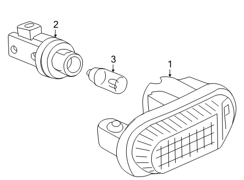 2008 Honda S2000 Bulbs Lamp Unit Diagram for 33851-S2A-J02