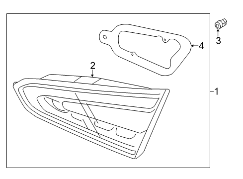 2014 Kia Forte Koup Backup Lamps Lamp Assembly-Rear Combination Inside Diagram for 92404A7530