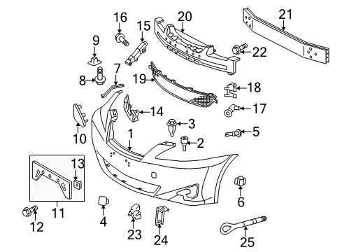 2006 Lexus IS350 Parking Aid Sensor, Ultrasonic, NO.1 Diagram for 89341-30010-B6