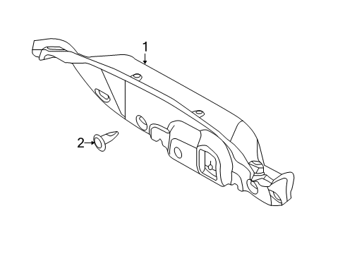 2013 Ford Focus Interior Trim - Trunk Lid Trunk Lid Trim Diagram for CV6Z-5446404-AA