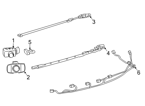 2021 Lexus NX300h Parking Aid Sensor, Ultrasonic Diagram for 89341-33220-E6