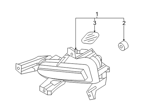 2022 Kia Carnival Fog Lamps Lamp Assy-Fr Fog, Lh Diagram for 92201R0000