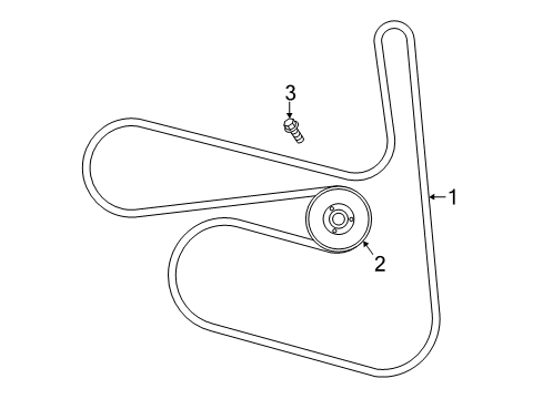 2017 Nissan Sentra Belts & Pulleys Alternator Belt Diagram for 11720-3SG0A