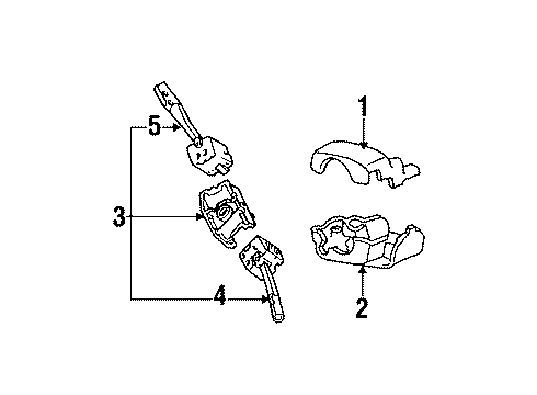 1992 Honda Accord Switches Switch Assembly, Wiper Diagram for 35256-SM5-A01