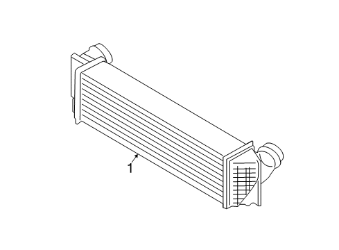 2016 BMW 535d Intercooler Charge-Air Cooler Diagram for 17517805629