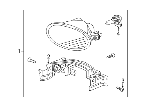 2014 Honda Civic Chassis Electrical - Fog Lamps Fog Lights Diagram for 08V31-TR0-100F