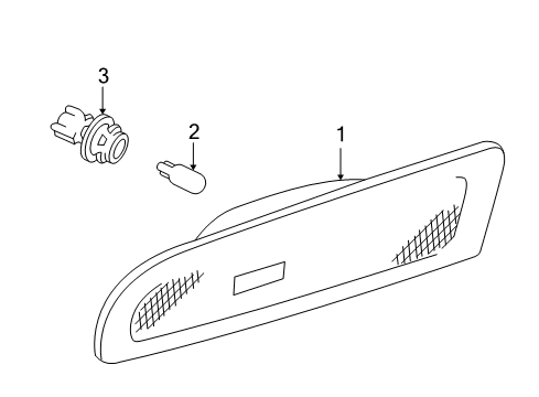 2006 Lexus ES330 Bulbs Lens, Side Turn Signal Lamp, LH Diagram for 81741-33021