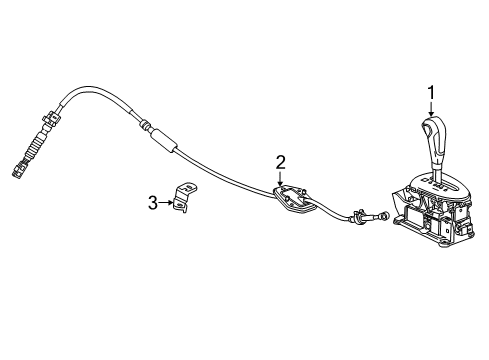 2015 Chevrolet Spark Center Console Gear Shift Assembly Diagram for 95299546