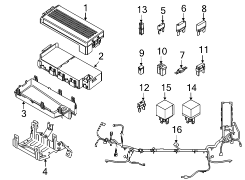 2009 Mercury Sable Fuse & Relay Circuit Breaker Diagram for YS4Z-14526-AA