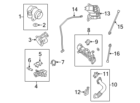 2019 Alfa Romeo Stelvio Emission Components Gasket-EGR Cooler Diagram for 4893769AB