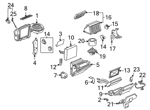 2004 Saturn Vue Air Conditioner Drier Diagram for 15837995