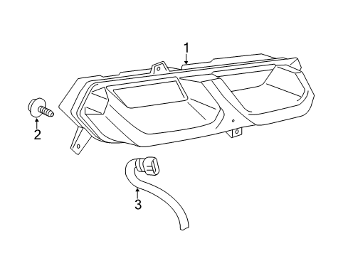 2017 Chevrolet Corvette Tail Lamps Tail Lamp Diagram for 23170469