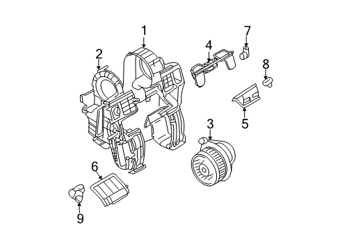 2010 Nissan Versa Blower Motor & Fan Mos Module Assembly Diagram for 27226-EE91B