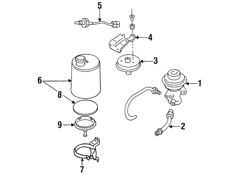 1987 Nissan Stanza EGR System Valve EGR Control Diagram for 14710-32M00