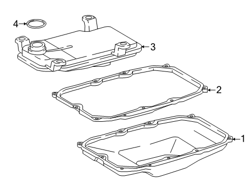 2020 Toyota Land Cruiser Case & Related Parts Pressure Solenoid Diagram for 35270-60060