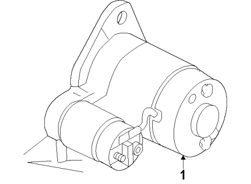 2008 Nissan Altima Starter Motor Assembly-Starter REMAN Diagram for 2330M-JA01BRW