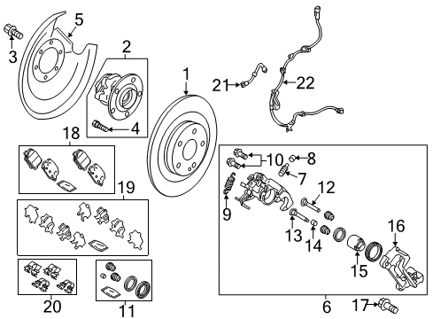 2015 Mitsubishi Outlander Sport Rear Brakes Pin-CALIPER Diagram for MR407741