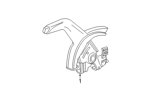2015 Chevrolet Trax Parking Brake Rear Cable Diagram for 95369777