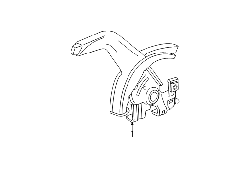 2016 Chevrolet Trax Parking Brake Park Brake Handle Diagram for 95406287