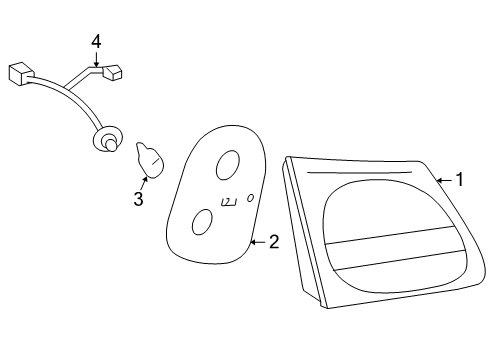 2006 Lexus GS300 Bulbs Gasket Diagram for 81584-30280