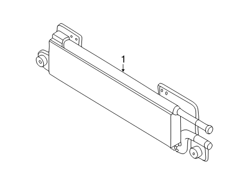 2006 Ford Escape Trans Oil Cooler Transmission Cooler Diagram for 5L8Z-7A095-BA