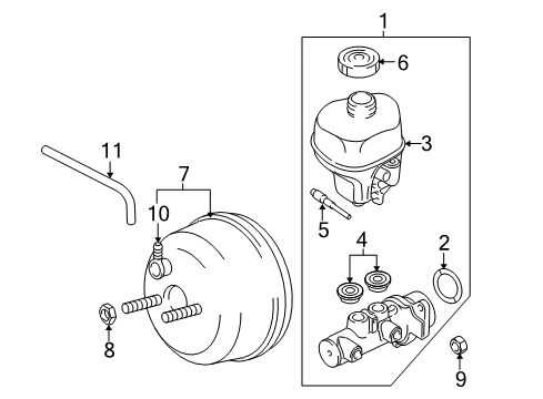 2015 Ram 2500 Hydraulic System Hose-Brake Booster Vacuum Diagram for 4581646AD